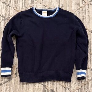 Gymboree Navy Sweater with White and Blue Trim